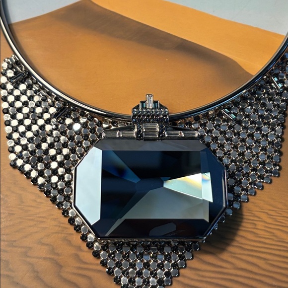 Rare Authentic Swarovski Medieval Modern Fusion statement necklace. $1000 - Picture 10 of 14